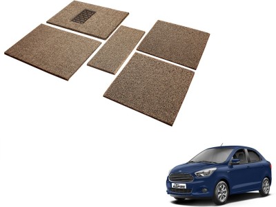 MOCKHE Rubber, EVA Standard Mat For  Ford Aspire(Black, Beige)