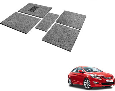 MOCKHE Rubber, EVA Standard Mat For  Hyundai Verna(Black, Grey)