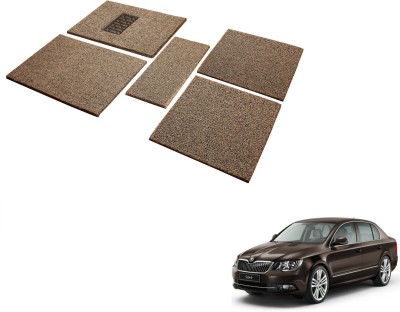 MOCKHE Rubber, EVA Standard Mat For  Skoda Superb(Beige)