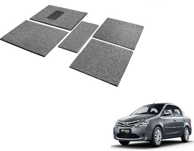 MOCKHE Rubber, EVA Standard Mat For  Toyota Etios(Black, Grey)