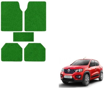 Auto Hub Plastic, PVC Standard Mat For  Renault Kwid(Green)