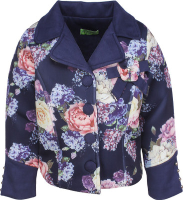 Cutecumber Cotton Blend Floral Print Coat at flipkart