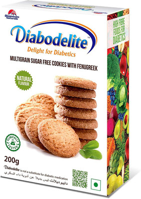 

Quantum Naturals Diabodelite Multigrain Sugar Free Cookies - Natural Flavor(200 g)