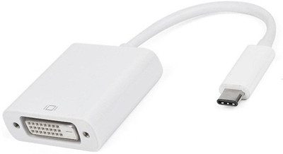 

Microware USB 3.1 C to DVI Adapter Cable HDMI Adapter(Compatible with Laptop, Mobile, White)