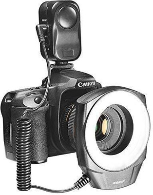 

Neewer Marco LED Ring Light with 6 Adapter Rings (49mm, 52mm, 55mm, 58mm, 62mm or 67mm) Flash(White)