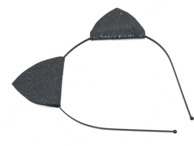 

SKD Glitter Cat Ears Hairband / Headbands Hair Hoops for Daily Wearing Party & Photo Props – Black Hair Band(Black)