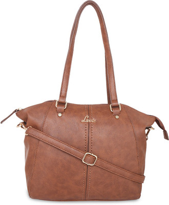 

Lavie Women Casual Brown Leatherette Hand-held Bag
