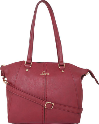 

Lavie Women Evening/Party Maroon Leatherette Hand-held Bag