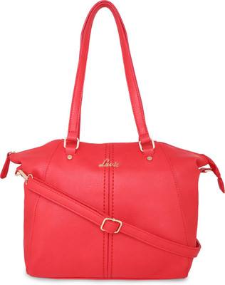 

Lavie Women Evening/Party Red Leatherette Hand-held Bag