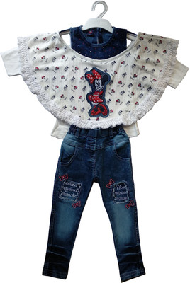 party wear jeans top for baby girl