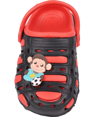 

Yellow Bee Boys Sling Back Clogs(Red