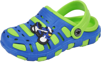

Yellow Bee Boys Sling Back Clogs(Green