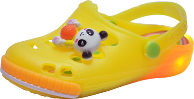 

Yellow Bee Girls Sling Back Clogs(Yellow