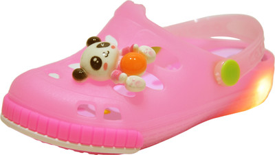 

Yellow Bee Girls Sling Back Clogs(Pink