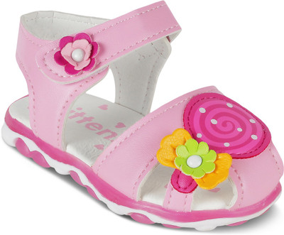 

KITTENS Girls Velcro Flats(Pink