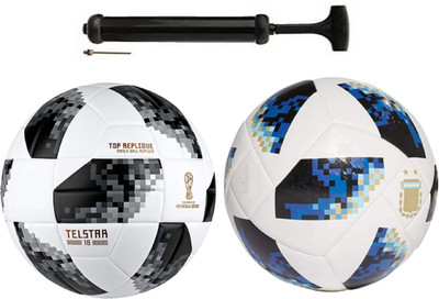 

Unik Startel 2018 WC + Startel 2018 WC Blue Football With Pump Combo Kit Football Kit