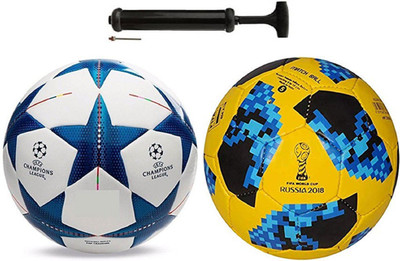 

Alen Starr Blu Blue + Startel 18 Yellow Football combo With Pump Football Kit