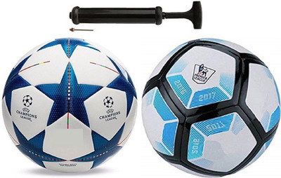 

Nice Hot Star Blue + Lalinga Blue Football Combo With Pump Football Kit