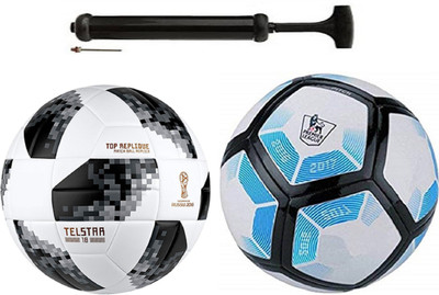 

Unik Startel 2018 WC + Lalinga Blue Football With Pump Combo Kit Football Kit