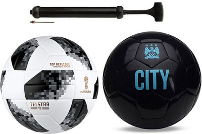 

Nice Startel 2018 WC + ViceCity Black Football With Pump Combo Kit Football Kit
