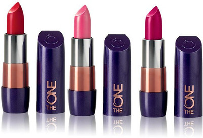 Oriflame Sweden The ONE 5-in-1 Colour Stylist Lipstick set of 3(Pink Lady, London Red, Uptown Rose, 12 g)