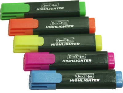 

Soni officemate Highlighters(Set of 5, Green,Yellow,Orange,Pink,Blue)