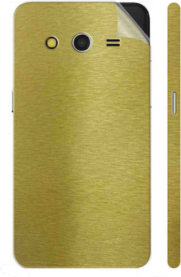 Snooky Samsung Galaxy Core 2 Mobile Skin(Brushed Golden)