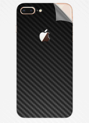 Snooky Apple iPhone 8 Plus Mobile Skin(Black Carbon Fiber)