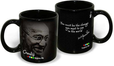 38% OFF on HOT MUGGS IM - Gandhiji - You Must be the Change Ceramic Coffee Mug(350 ml) 38% OFF on HOT MUGGS IM - Gandhiji - You Must be the Change Ceramic Coffee Mug(350 ml)