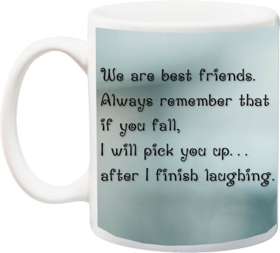 ME&YOU Gift for Friend on Birthday,Valentine's,Friendship Day ;We are Best Friends Printed Ceramic Coffee Mug(325 ml)