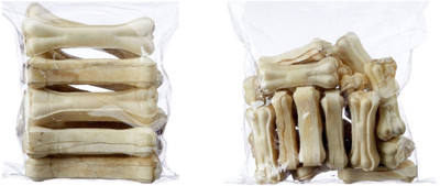 

SAWAY White Press Bone Digestible Calcium dog Treat ( 4Inch+ 6 Inch Pack of 2kg) Chicken, Beef Dog Chew(2 kg, Pack of 2)
