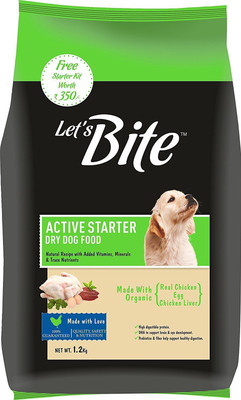

Drools lets bite active starter Chicken, Milk 1.2 kg Dry Dog Food