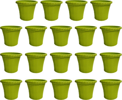 

SHOPTICO Plant Container Set(Pack of 19, Plastic)