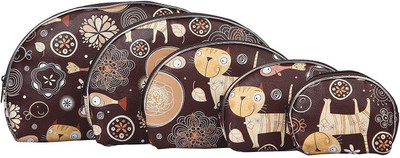 

Uberlyfe Brown Kitty 5 in 1 Multi-purpose Pouch(Brown)