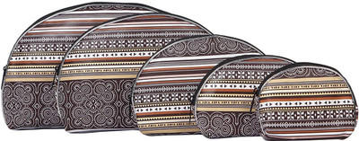 

Uberlyfe 5 in 1 Striped Multi-purpose Pouch(Brown)