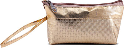 

Adbeni PU Golden Makeup Pouch Cosmetic Bag(Gold)