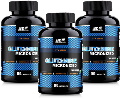 

BodyDaddyMake Glutamine Micronized Capsules 100 - [Pack of 3] Glutamine(0.8 pounds, Chocolate)