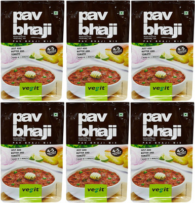 

Vegit Pav Bhaji Mix 100g(Pack of 6) 600 g