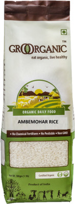 

GroOrganic AMBEMOHAR RICE Ambemohar Rice (Small Grain, Unpolished)(500 g)