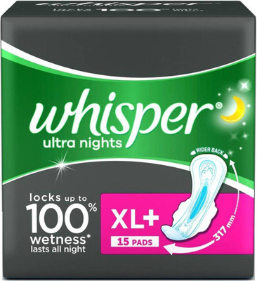 

Whisper Ultra Nights 15 Pad Sanitary Pad