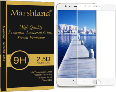 Marshland Tempered Glass Guard for OnePlus 3 white anti scratch(Pack of 1)