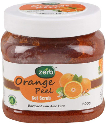 

Zerb Natural Extracts With Aloe Vera Removes Oil Dirt And Makes Your Skin Soft And Supple Orange Peel Gel Scurb Scrub(500 g)