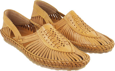 

Metro Awesome Mojaris For Men(Beige, 20;beige
