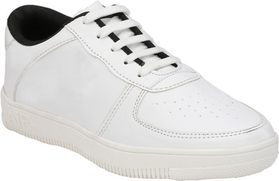 

OPTIFEET Men's White Air force Canvas Sneakers Sneakers For Men(White