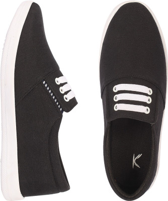 

Kzaara Slip On Sneakers For Men(Black