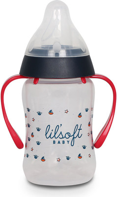 

LILSOFT Pramie Trainer Cup with Handles 4Oz 3+ Blue Red(BLUERed)