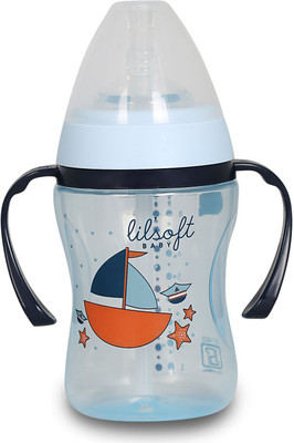 

LILSOFT Babycare FG-LS-D203-NON-SPILL STRAW CUP (WIDE NECK) 9OZ (STAGE 3) 12+Blue ship(BlueShip)