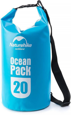 

Lemish 20L Barrel-Shaped Pvc Tarp River Trekking Drifting Seal Rafting Bag Waterproof Bag Dry Bag For Outdoor-Sky Blue Small Travel Bag(Blue)
