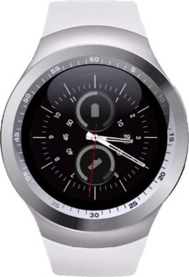 

Pingaksh BT White and Silver Smartwatch(Black Strap Regular)