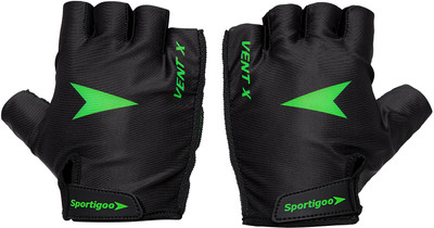 

Sportigoo Vent-X Gym & Fitness Gloves (, Black, Green